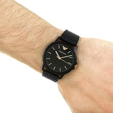  Shop Authentic Emporio Armani Interchangeable Black Dial Black Steel Strap Watch For Men - AR80021 - Luxxuri