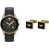  Shop Authentic Emporio Armani Sportivo Quartz Black Dial Black Steel Strap Watch For Men - AR8023 - Luxxuri