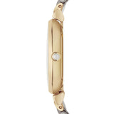  Shop Authentic Emporio Armani Gianni T Bar White Dial Two Tone Steel Strap Watch For Women - AR8031 - Luxxuri