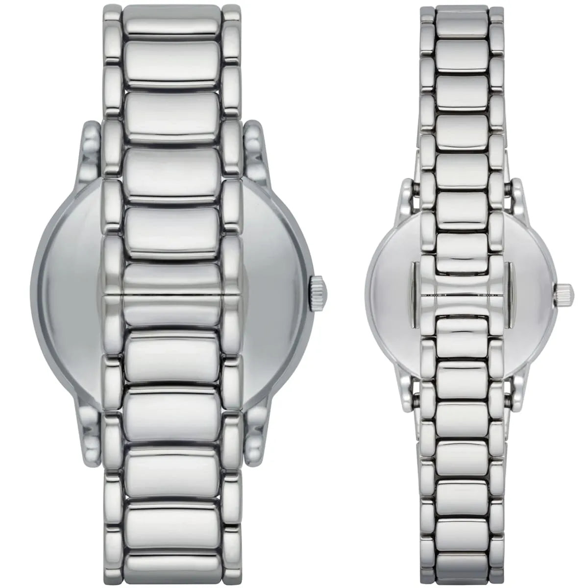 Emporio Armani Quartz White Dial Silver Steel Strap Watch For Men - AR90000