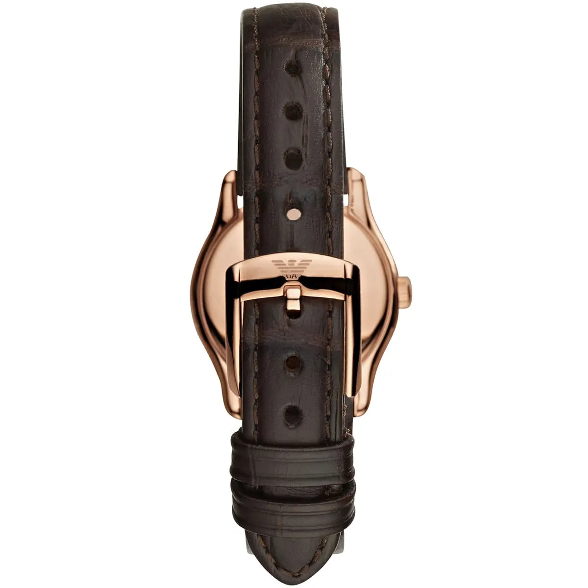  Shop Authentic Emporio Armani Classic White Dial Brown Leather Strap Watch For Men - AR9035 - Luxxuri