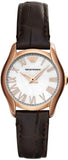 Shop Authentic Emporio Armani Classic White Dial Brown Leather Strap Watch For Men - AR9035 - Luxxuri