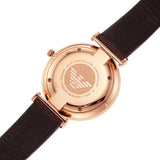  Shop Authentic Emporio Armani Analog White Dial Brown Leather Strap Watch For Men - AR9042 - Luxxuri