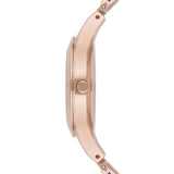  Shop Authentic Emporio Armani Chiara Quartz Crystals White Dial Rose Gold Leather Strap Watch For Women - AR7437 - Luxxuri