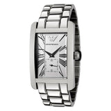  Shop Authentic Emporio Armani Classic White Dial Silver Steel Strap Watch For Men - AR0145 - Luxxuri