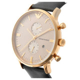  Shop Authentic Emporio Armani Gianni Beige Dial Grey Leather Strap Watch For Men - AR0386 - Luxxuri