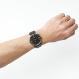  Shop Authentic Emporio Armani Kappa Analog Quartz Black Dial Black Leather Strap Watch For Men - AR11013 - Luxxuri