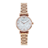  Shop Authentic Emporio Armani Mother of Pearl Dial Rose Gold Steel Strap Watch For Women - AR11110 - Luxxuri
