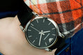  Shop Authentic Emporio Armani Classic Quartz Black Dial Black Leather Strap Watch For Men - AR1692 - Luxxuri