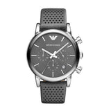  Shop Authentic Emporio Armani Luigi Chronograph Quartz Grey Dial Grey Leather Strap Watch For Men - AR1735 - Luxxuri