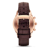  Shop Authentic Emporio Armani Classic Chronograph Burgundy Dial Brown Leather Strap Watch For Men - AR1890 - Luxxuri