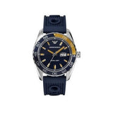  Shop Authentic Emporio Armani Sportivo Chronograph Quartz Blue Dial Blue Rubber Strap Watch For Men - AR6045 - Luxxuri
