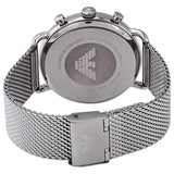  Shop Authentic Emporio Armani Chronograph Black Dial Silver Mesh Bracelet Watch For Men - AR11104 - Luxxuri