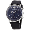 Shop Authentic Emporio Armani Aviator Blue Dial Blue Leather Strap Watch For Men - AR11105 - Luxxuri