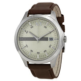  Shop Authentic Armani Exchange Whitman Silver Dial Brown Leather Strap Watch For Men - AX2100 - Luxxuri