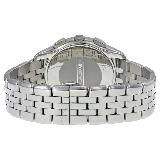  Shop Authentic Emporio Armani Velente Chronograph Quartz Silver Dial Silver Steel Strap Watch For Men - AR1702 - Luxxuri