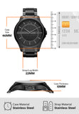  Shop Authentic Armani Exchange Hampton Chronograph Black Dial Black Steel Strap Watch For Men - AX2104 - Luxxuri