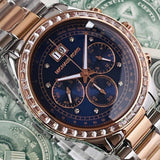  Shop Authentic Michael Kors Brinkley Blue Dial Two Tone Steel Strap Watch for Women - MK6205 - Luxxuri