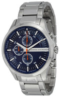  Shop Authentic Armani Exchange Hampton Chronograph Blue Dial Silver Steel Strap Watch For Men - AX2155 - Luxxuri