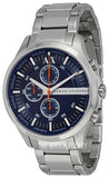  Shop Authentic Armani Exchange Hampton Chronograph Blue Dial Silver Steel Strap Watch For Men - AX2155 - Luxxuri