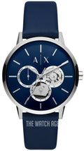  Shop Authentic Armani Exchange Cayde Chronograph Blue Dial Blue Leather Strap Watch for Men - AX2746 - Luxxuri