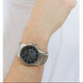  Shop Authentic Armani Exchange Banks Chronograph Black Dial Silver Steel Strap Watch For Men - AX1720 - Luxxuri