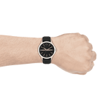  Shop Authentic Armani Exchange Hampton Chronograph Black Dial Black Leather Strap Watch For Men - AX2101 - Luxxuri