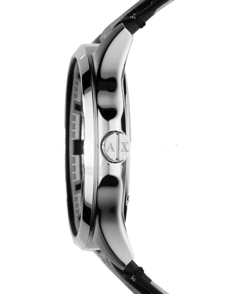  Shop Authentic Armani Exchange Hampton Chronograph Black Dial Black Leather Strap Watch For Men - AX2101 - Luxxuri