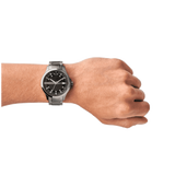  Shop Authentic Armani Exchange Hampton Chronograph Black Dial Silver Steel Strap Watch For Men - AX2103 - Luxxuri