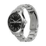  Shop Authentic Armani Exchange Hampton Chronograph Black Dial Silver Steel Strap Watch For Men - AX2103 - Luxxuri