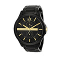  Shop Authentic Armani Exchange Hampton Chronograph Black Dial Black Steel Strap Watch For Men - AX2121 - Luxxuri