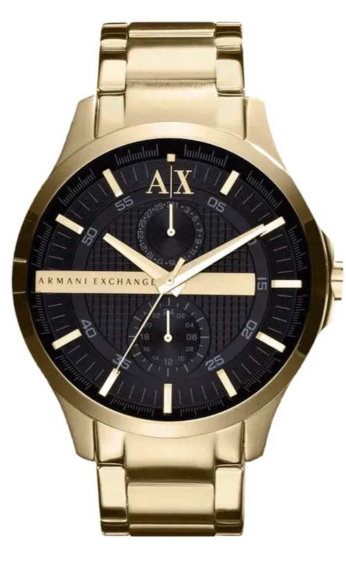  Shop Authentic Armani Exchange Hampton Chronograph Black Dial Gold Steel Strap Watch For Men - AX2122 - Luxxuri