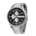  Shop Authentic Armani Exchange Hampton Chronograph Black Dial Silver Steel Strap Watch For Men - AX2152 - Luxxuri