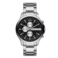  Shop Authentic Armani Exchange Hampton Chronograph Black Dial Silver Steel Strap Watch For Men - AX2152 - Luxxuri