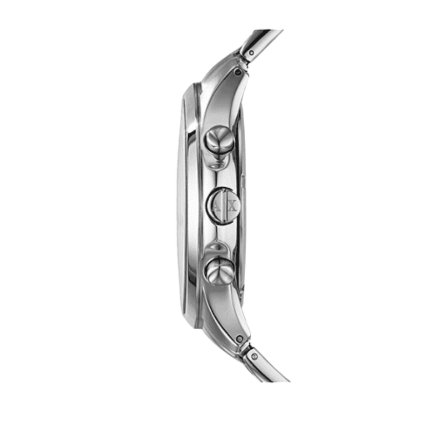  Shop Authentic Armani Exchange Hampton Chronograph Black Dial Silver Steel Strap Watch For Men - AX2163 - Luxxuri