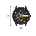  Shop Authentic Armani Exchange Hampton Chronograph Black Dial Black Steel Strap Watch For Men - AX2164 - Luxxuri