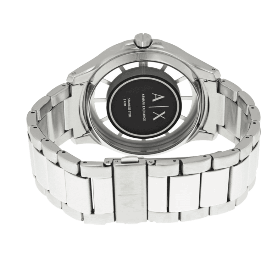  Shop Authentic Armani Exchange Hampton Chronograph Black Dial Silver Steel Strap Watch For Men - AX2179 - Luxxuri