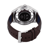  Shop Authentic Armani Exchange Hampton Chronograph White Dial Brown Leather Strap Watch For Men - AX2187 - Luxxuri
