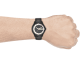  Shop Authentic Armani Exchange Hampton Chronograph Black Dial Black Steel Strap Watch For Men - AX2192 - Luxxuri