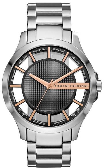 Shop Authentic Armani Exchange Hampton Chronograph Skeleton Black Dial Silver Steel Strap Watch For Men - AX2199 - Luxxuri