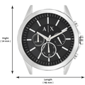  Shop Authentic Armani Exchange Drexler Chronograph Black Dial Silver Steel Strap Watch for Men - AX2600 - Luxxuri