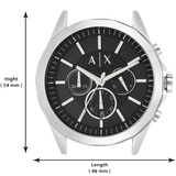  Shop Authentic Armani Exchange Drexler Chronograph Black Dial Silver Steel Strap Watch for Men - AX2600 - Luxxuri