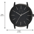Armani Exchange Cayde Analog Black Dial Black Steel Strap Watch For Men - AX2701
