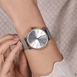 Shop Authentic Armani Exchange Lola Analog White Dial Silver Mesh Strap Watch For Women - AX5537 - Luxxuri