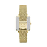  Shop Authentic Armani Exchange Lola Quartz Gold Dial Gold Mesh Strap Watch For Women - AX5801 - Luxxuri