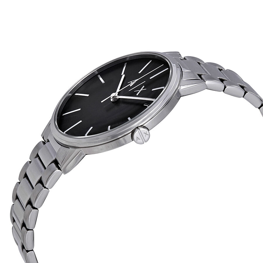  Shop Authentic Armani Exchange Cayde Analog Black Dial Silver Steel Strap Watch For Men - AX2700 - Luxxuri