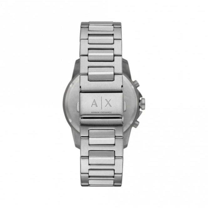  Shop Authentic Armani Exchange Banks Chronograph Black Dial Silver Steel Strap Watch For Men - AX1720 - Luxxuri