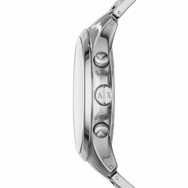  Shop Authentic Armani Exchange Hampton Chronograph Black Dial Silver Steel Strap Watch For Men - AX2152 - Luxxuri