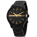  Shop Authentic Armani Exchange Hampton Chronograph Black Dial Black Steel Strap Watch For Men - AX2413 - Luxxuri