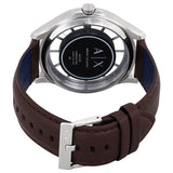  Shop Authentic Armani Exchange Hampton Chronograph White Dial Brown Leather Strap Watch For Men - AX2187 - Luxxuri